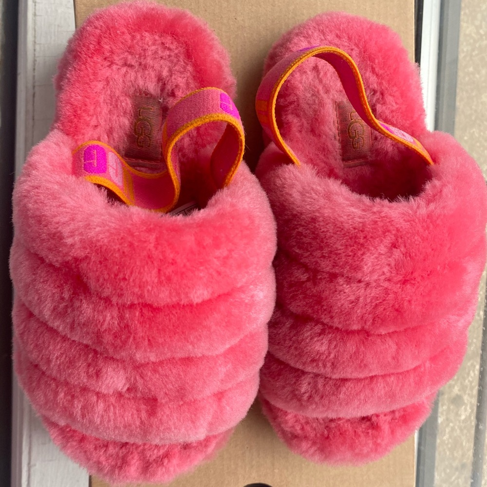 Little Girls Fluff Yea Slides Size 13
